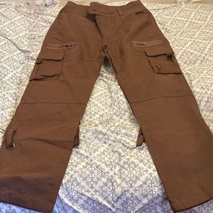 Small brown cargo pants